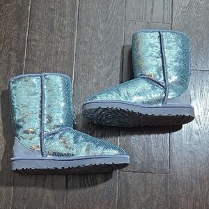 UGG Aqua Sequin Boots Womens Size 7